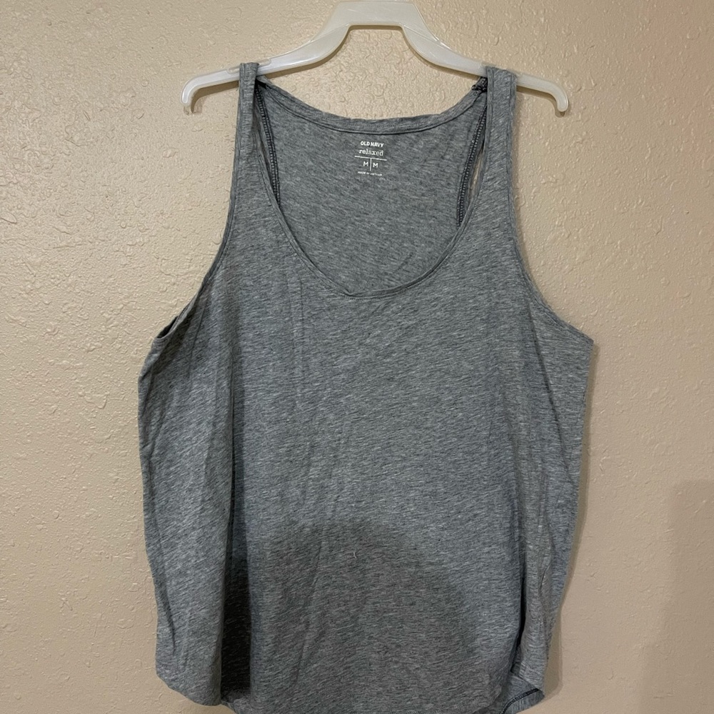 Grey old navy tank top size medium